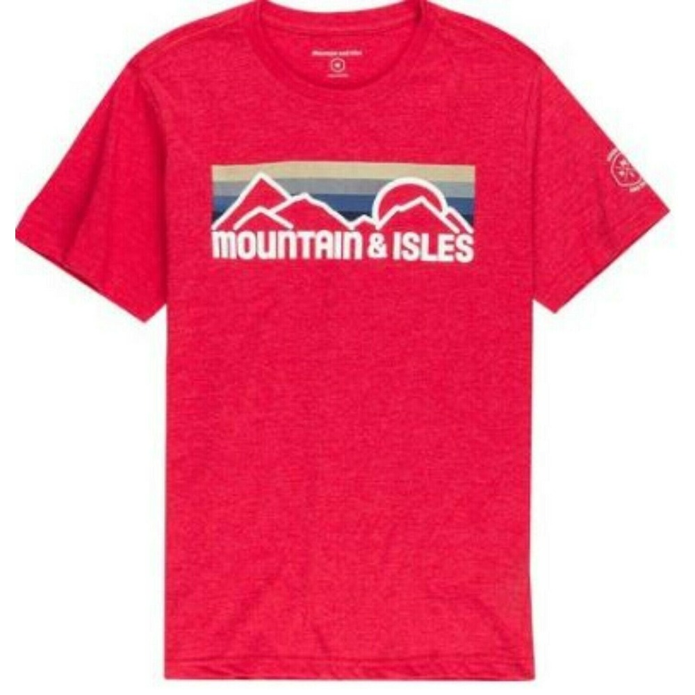 Mountain And Isles Shirt Men's Size Small red, PIT TO PIT 21 IN, NWT